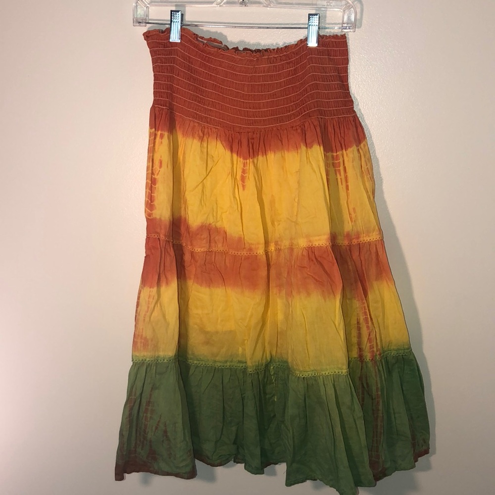 Retro Tie Dye Skirt